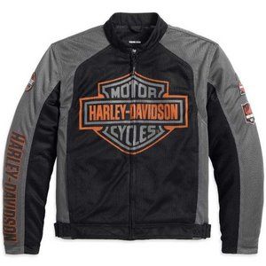 Harley-Davidson® Men's Bar & Shield Logo Mesh Jacket Black 98233-13VM